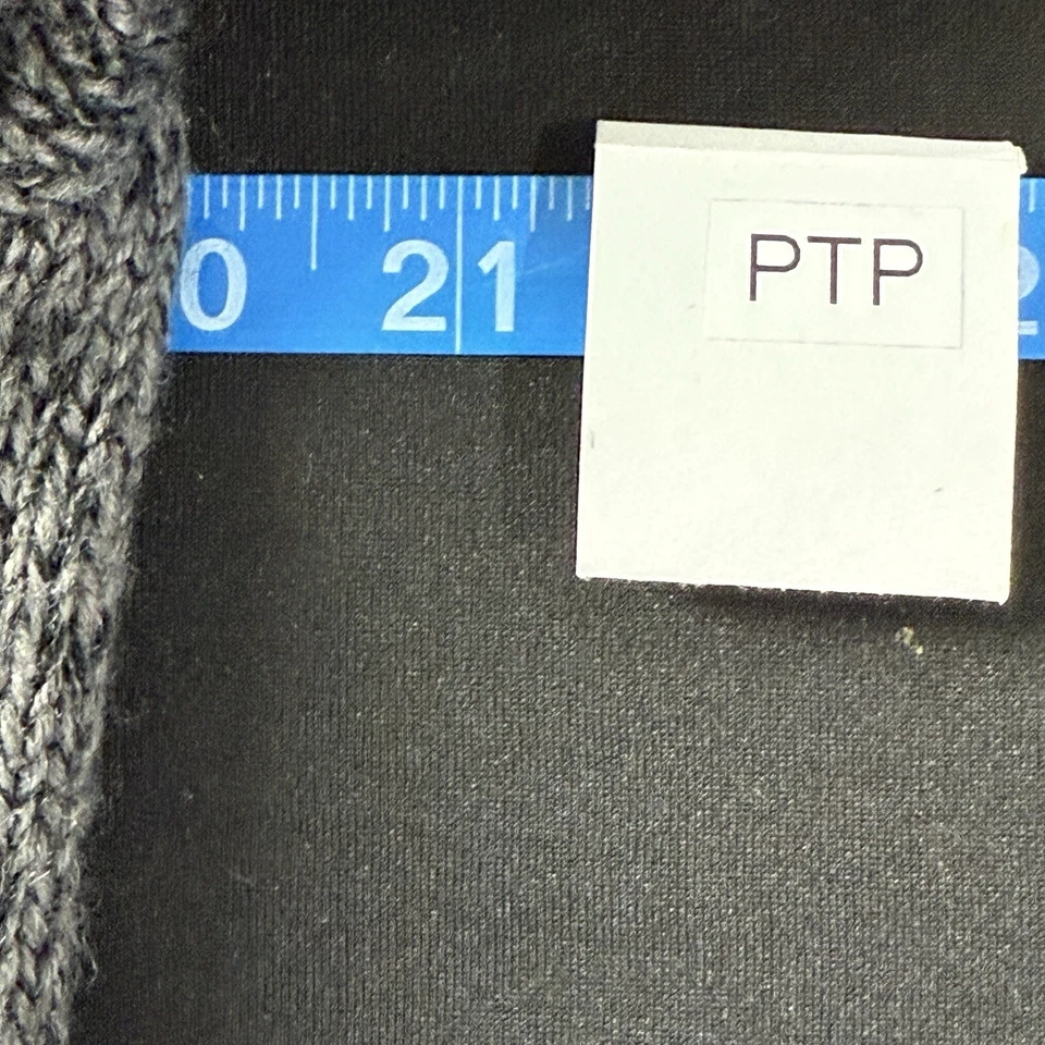 Cárdigan Suéter Long Line para Mujer XL Gris jaspeado Mezcla de Lana Botón Grande Básico Foto 4 de 4