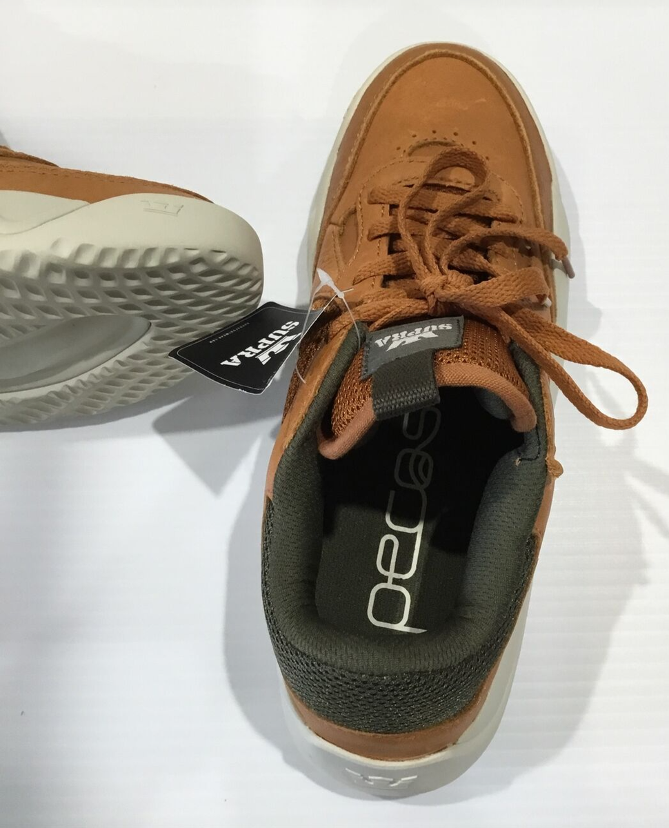 Supra Pecos Veg Olive Bone Mens Skateboard Sneakers 06375  display picture 3