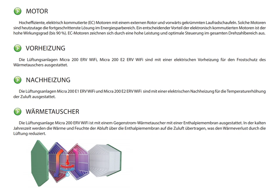 VENTS Micra 200 E ERV WiFi mit 200m3 - Bild 4 von 4