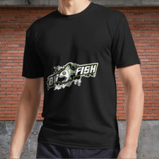 Big Fish Active Logo T-Shirt Funny Size S to 5XL