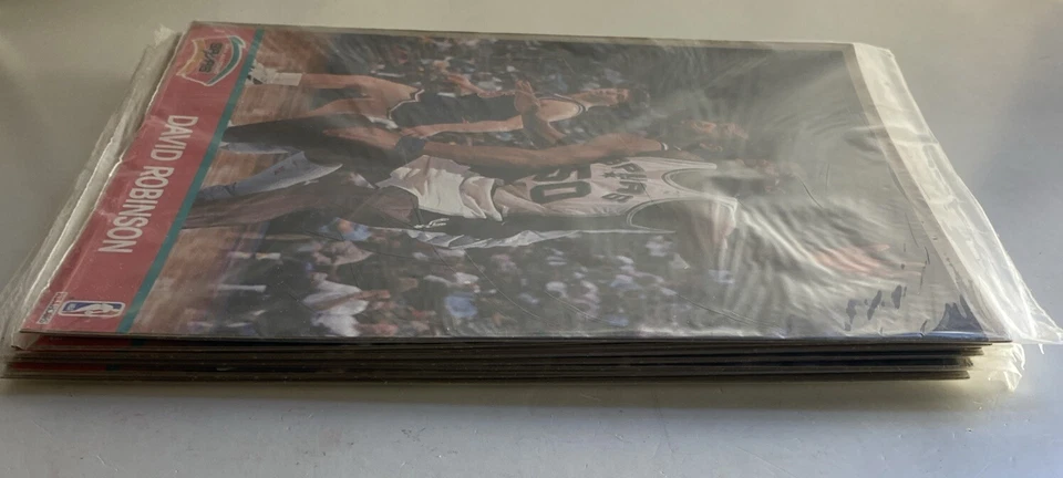 Aros 1990 David Robinson NBA fotos de acción 8x10 San Antonio Spurs lote sellado 9 Foto 4 de 4