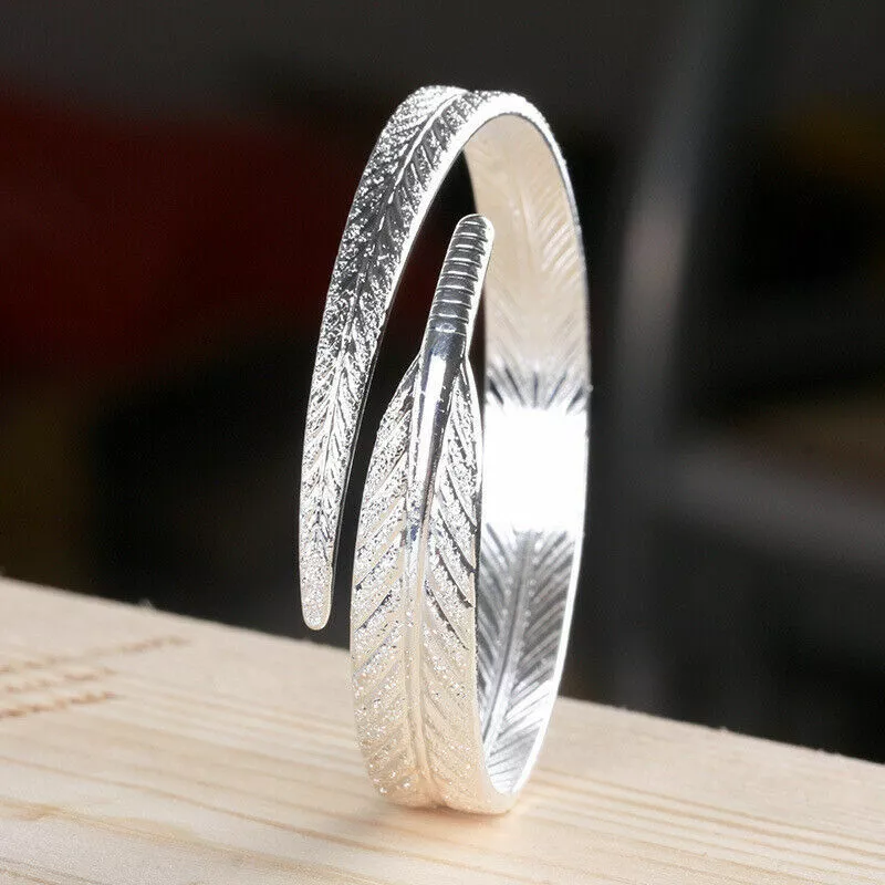 Angel shop feather bangle