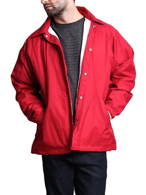 G-Style USA Men's Waterproof Windbreaker Light-Weight Coach Jacket     VOS