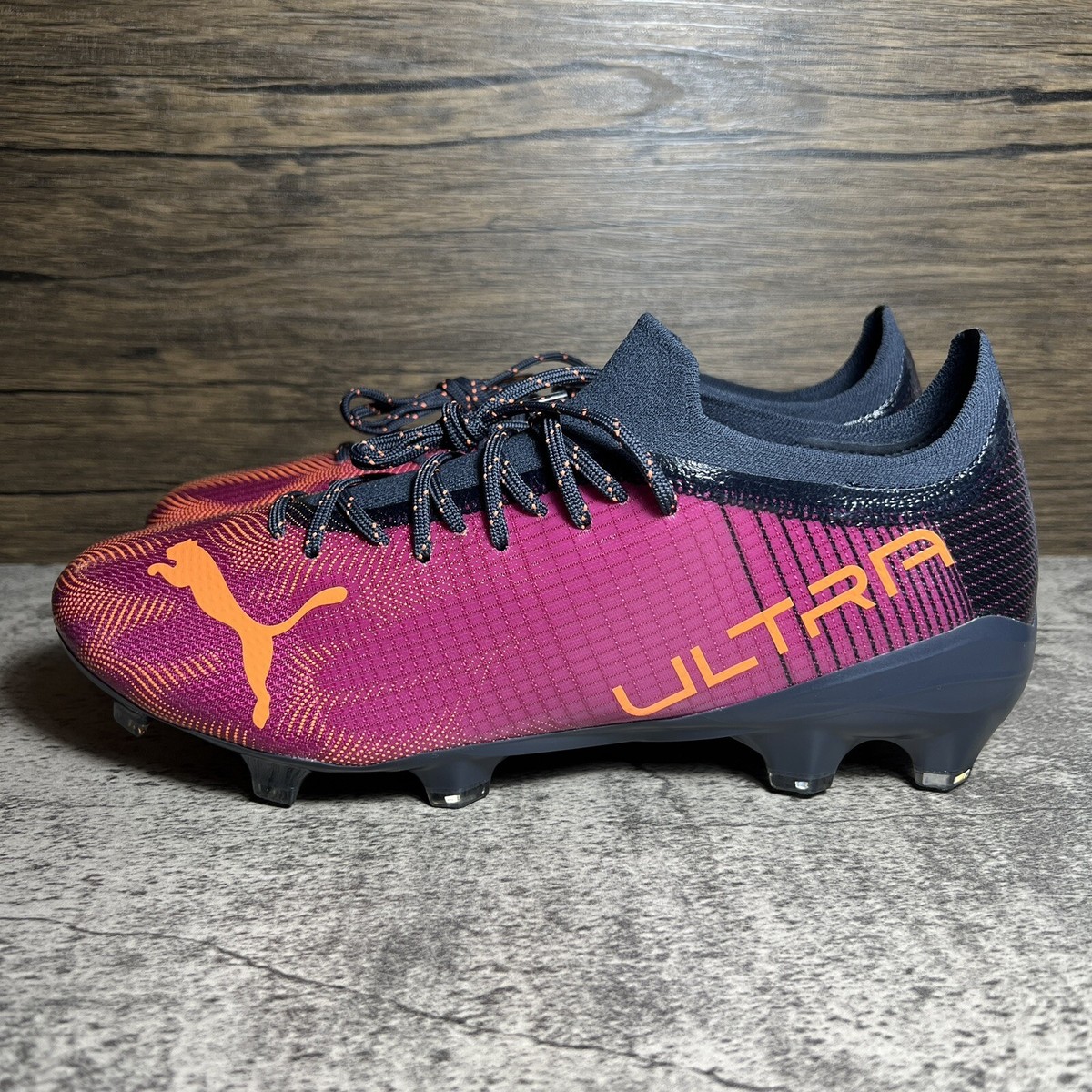 Puma ULTRA 2.4 FG AG Soccer Cleats Shoes Purple Black 106698-03