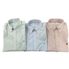 Brooks Brothers Men's Regular Non Iron Stretch Oxford Striped Button Down Shirt