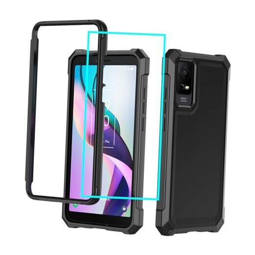 for TCL ION X Case/TCL 40 Z/TCL ION V Case with TCL ION X/ION V/TCL 40 Z Black