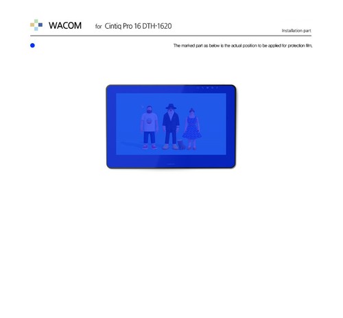 WACOM One DTC133W0A Pro 1620 1660 Light Paper Texture Screen Protector Film - Picture 16 of 17