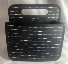 Thirty One 31 Gifts Double Duty Organizer Tote Black W/White