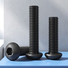 Socket Button Head Screws High Tensile Black Allen Key Bolts A2ss M2 - M8