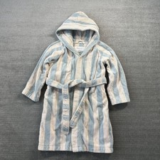 Liewood Towelling Bath Robe Blue Striped Summer Swim Belt Hooded Beach Kids 5/6