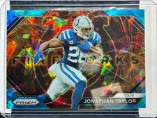 Jonathan Taylor 2023 Panini Prizm #F-16 Blue Ice Fireworks /99 Colts
