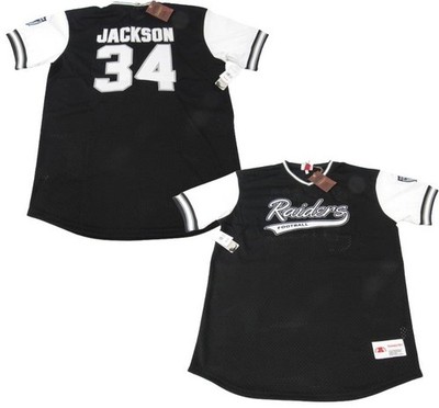 New Bo Jackson #34 Raiders Mens Big & Tall Sizes Mitchell & Ness Shirt Jersey