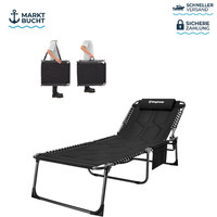 Sonnenliege Klappbar 5-Fach Verstellbar Gartenliege Campingliege 200 X 68 Cm