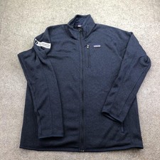 Patagonia Jacket Mens XL Blue Fleece Better Sweater Full Zip Embroidered