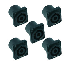 Image of 5 x Speakon 4 Pole Loudspeaker Socket Female Connector