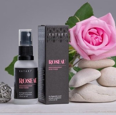 KATARI Roseau Vapor Distilled Rose Water Toner w/Rose Essential Oil 1 oz.