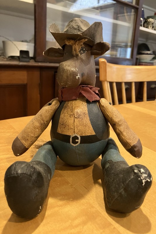 Vintage Horse Cowboy Doll