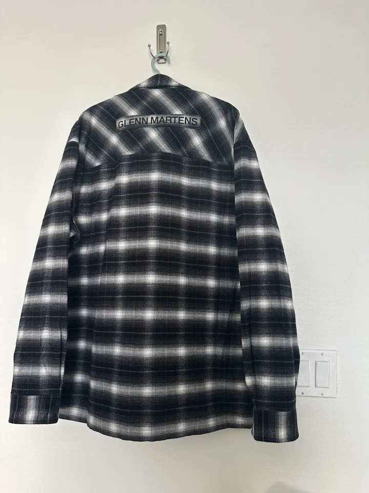 Glenn Martens x H&M Flannel Overshirt Limited Edition Size M - Image 3 of 3