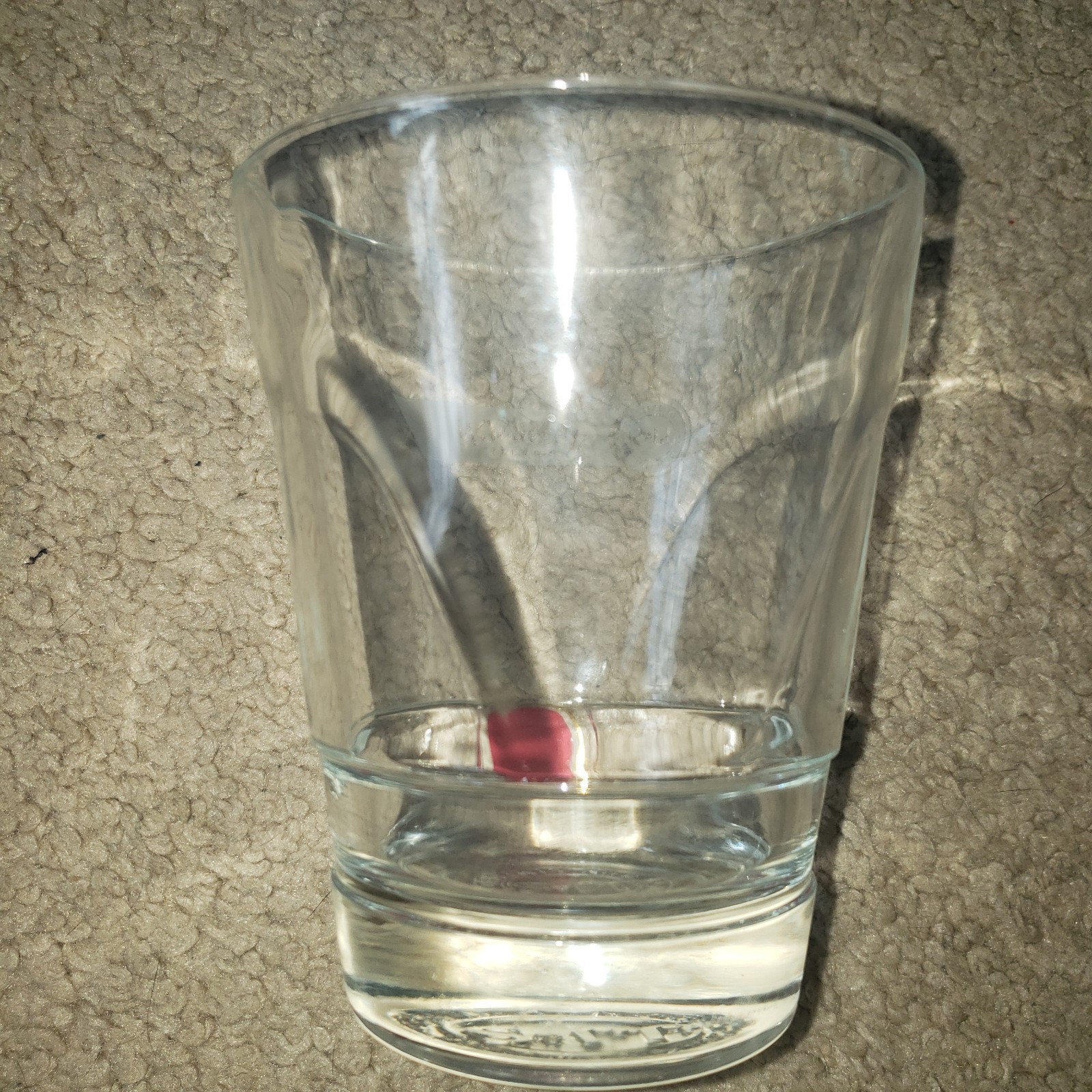 John Jameson & Sons Limited Red Label Irish Whiskey Low Ball Rocks Glass (1) EUC