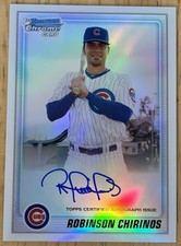 2010 Bowman Chrome Prospect ROBINSON CHIRINOS Autograph Refractor Auto /500 Cubs