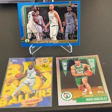 Topps Boston Celtics 2025 Jaylen Brown Hugo González 3 Card Lot
