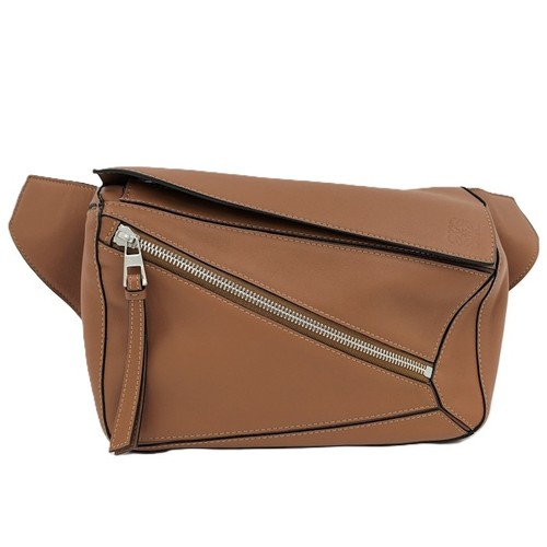 LOEWE Body Bag Puzzle Bum Bag Leather Brown B510U89X02