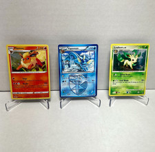 Pokemon Lot: Flareon SWSH041, Vaporeon 20/116 Plasma Freeze, Leafeon 24/100