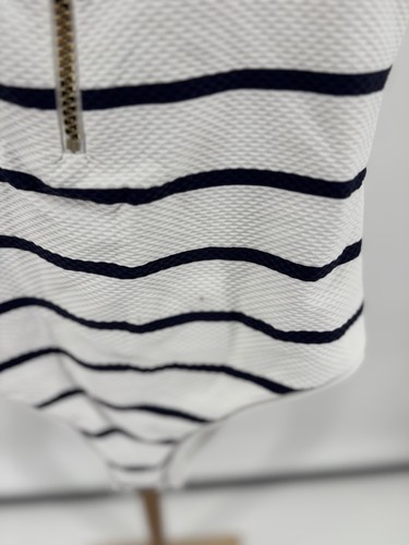 Heidi Klein Damen maritim Streifen Racerback Einteiler Badeanzug Größe Small - Bild 5 von 9