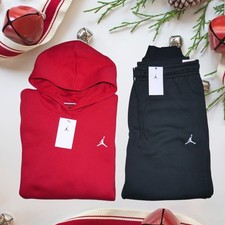 Nike Air Jordan 2 PC Sweatsuit Men's Size L Fleece Tracksuit Gift Set NWT