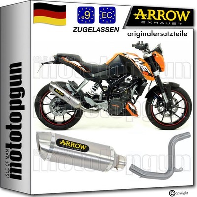 ARROW AUSPUFF OP THUNDER ALUMINIUM KTM DUKE 200 2011 11 2012 12 2013 13 2014 14