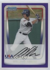 2011 Bowman Draft Chrome Prospects Retail Purple Refractor Willie Abreu 0q3