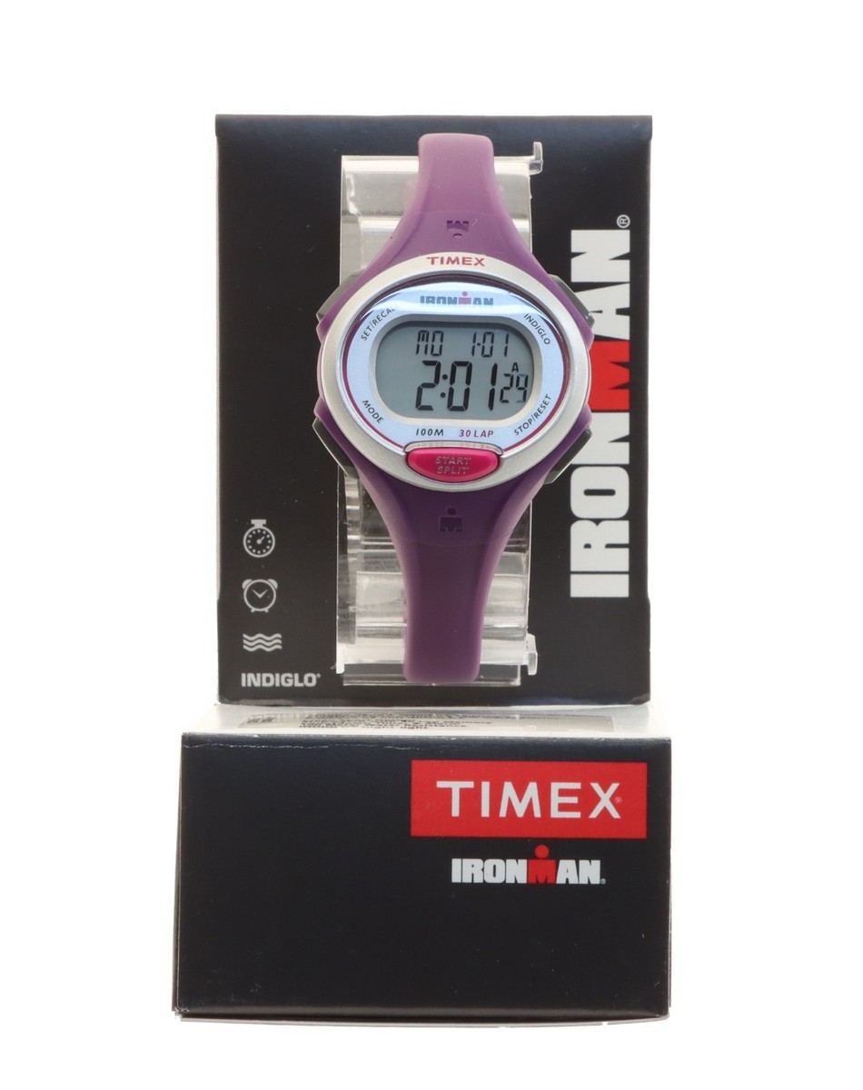 Timex Ironman Essential 30 Women's Watch TW5K90100 JV Purple NOS w