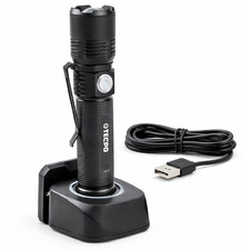 TECPO TASCHENLAMPE 600 LUMEN 7500K 250 METER LEUCHTWEITE 2600 mAh AKKU LAMPE