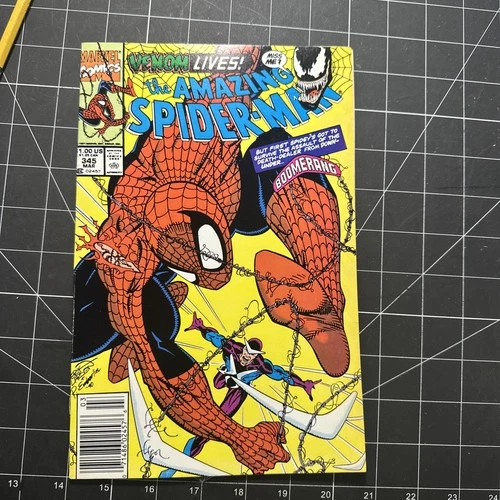 Amazing Spider-Man 345  Venom Returns!   FN/VF 7.0 1991 Marvel Comic