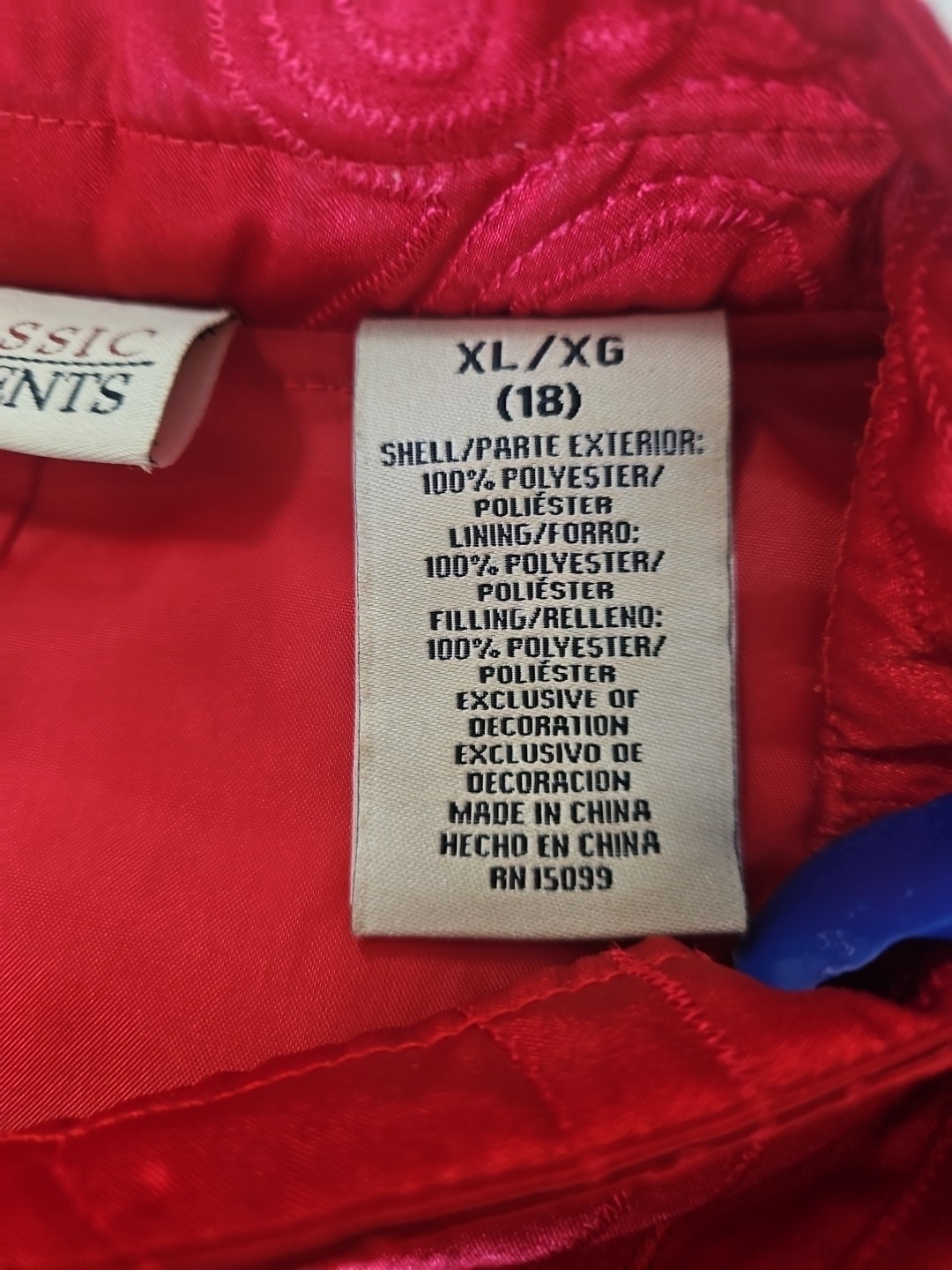 Classic Elements Womens Light Jacket Red Size XL … - image 6