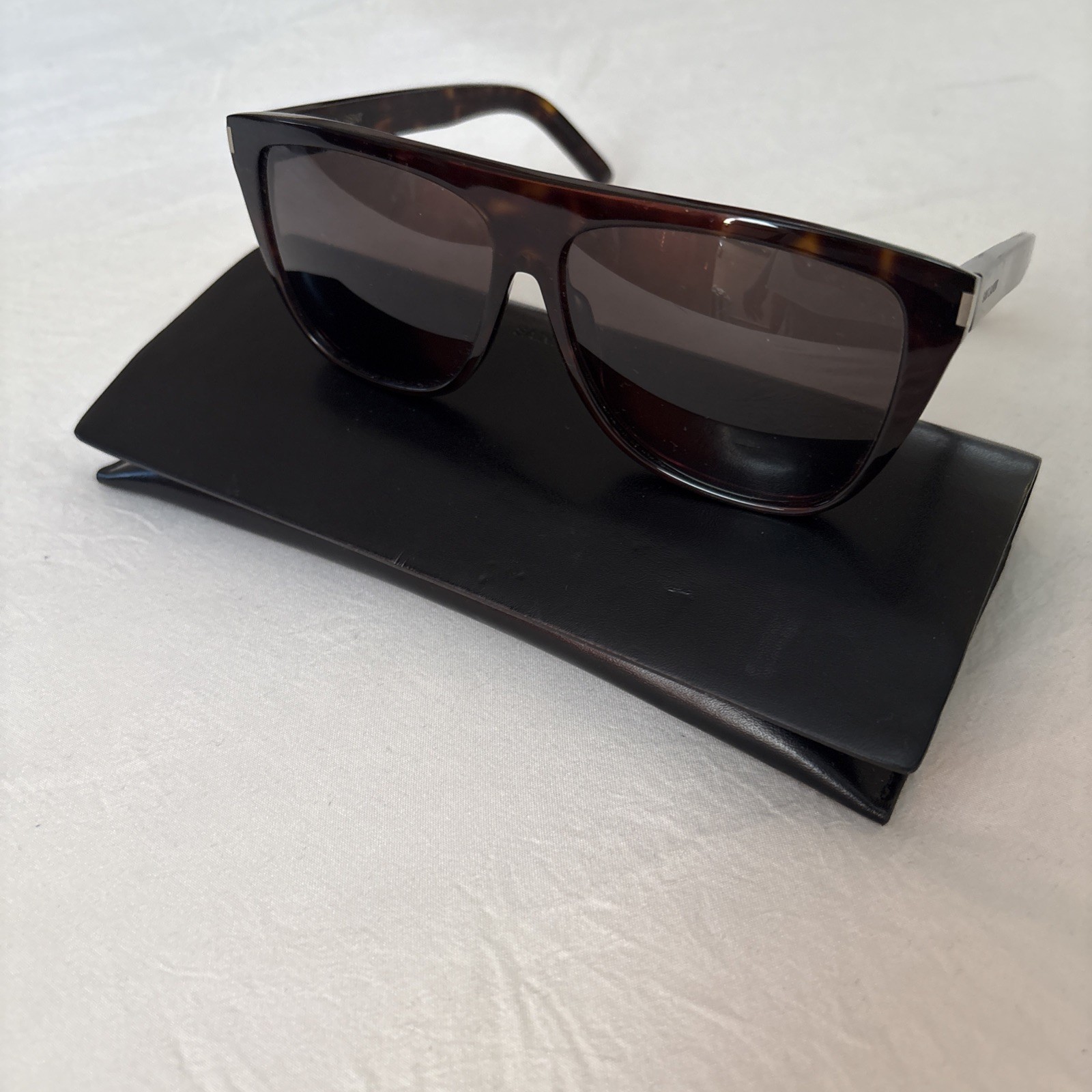 SAINT LAURENT SL 1 F 004 OCCHIALI DA SOLE RETTANGOLARI 59013 140 COLORE: 015 AVANA