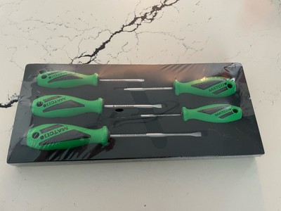New Matco 5 Pc Top Torque II Premium Green Screwdriver Set in Tray | eBay