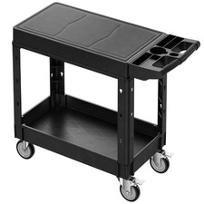 Uimoso 2-shelf Utility Cart 550 lbs 31.3 x 17.7-inch Service Cart with Wheels
