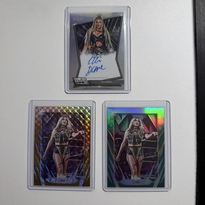 2026 TOPPS CHROME WWE IZZI DAME NXT AUTO Base, Geo /50, Green /299