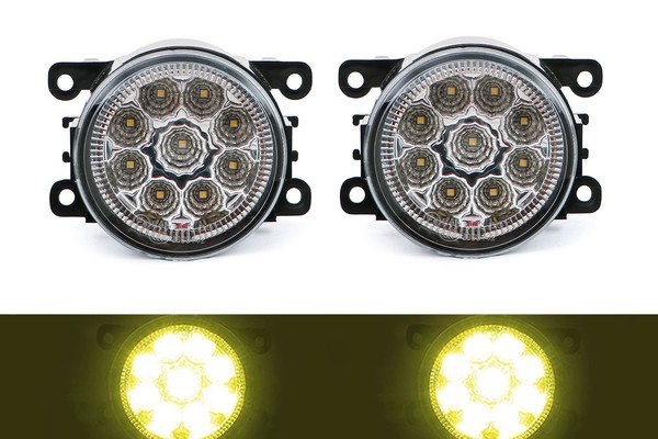 Citroen C-Crosser Front Nebelscheinwerfer Set Gelb Led 07-12 Links Rechts-image