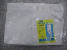 Vintage Big Smith Pants Mens 36 x 30 Ecru Perma-Twill Work Twill Workwear NOS