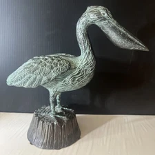 Bronze Pelican Statue SPI Gallery Pacific International “Story of 1 Day Pelican”