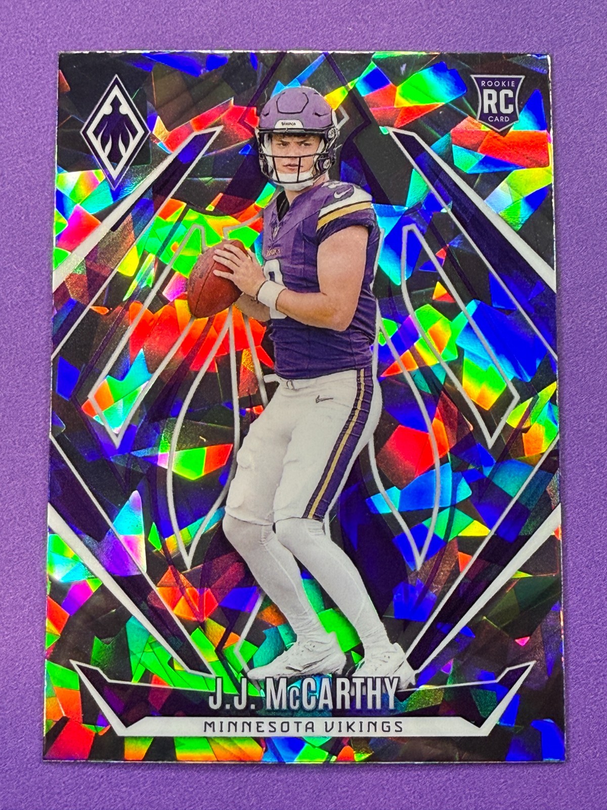 JJ McCARTHY 2024 Panini Phoenix ICE rookie Minnesota Vikings #185