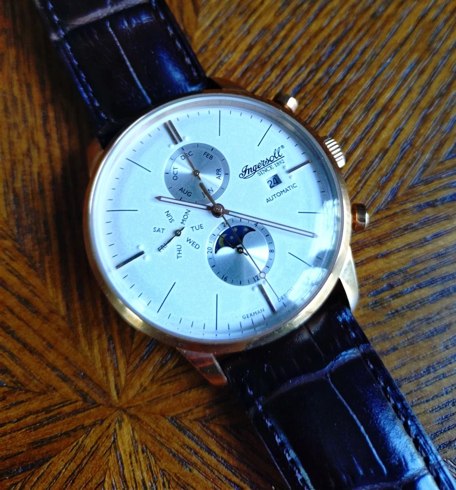 Herren-Armbanduhr INGERSOLL 40mm Edelstahlgehäuse Automatik 22 Jewels - Bild 4 von 4