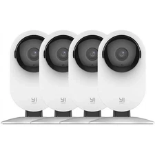 YI 4pc Home Camera 1080p Wireless IP Security Surveillance System Night Vision