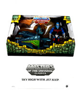 MOTU Matty Masters Of The Universe Classics Sky High & Jet Sled SEALED Figure