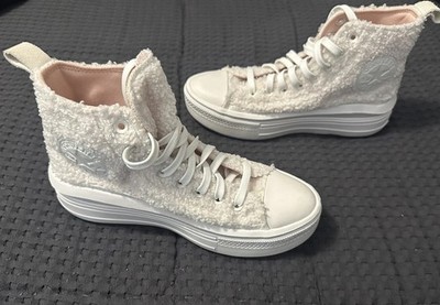 Converse Chuck Taylor All Star Cozy Move Sherpa Sneakers Shoes Womens Size 7