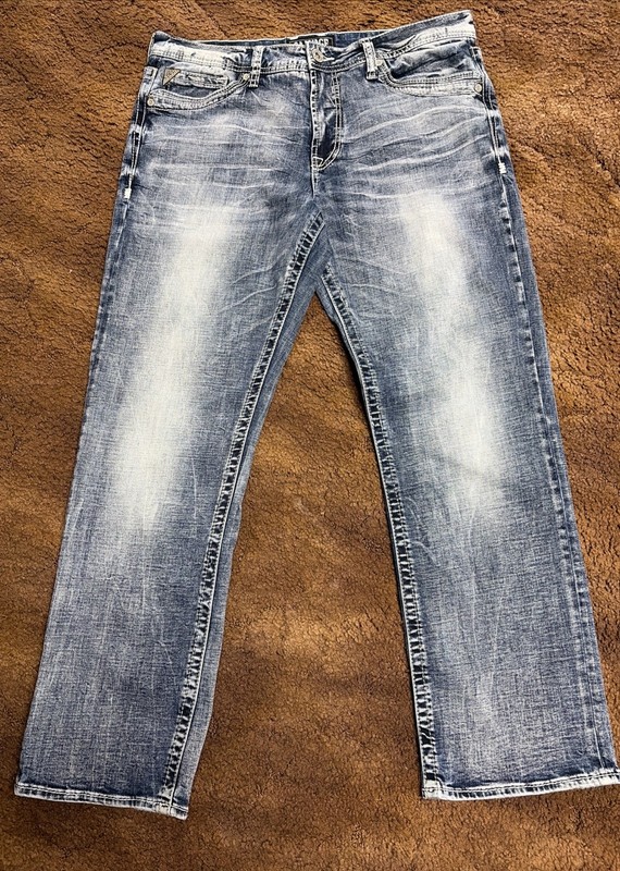 Salvage Supply Co Men’s Jeans Anarchy Straight Relaxed Fit 34R/32” Inseam