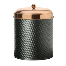 Amici Home Ashby Extra Large Metal Storage Canister 104oz Black Matte Copper Lid