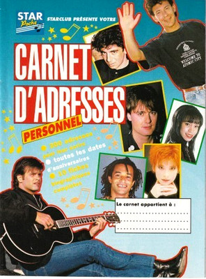Booklet 1991: VANESSA PARADIS_FRANCOIS FELDMAN_NKTOB_JJ GOLDMAN_DAVID HALLYDAY